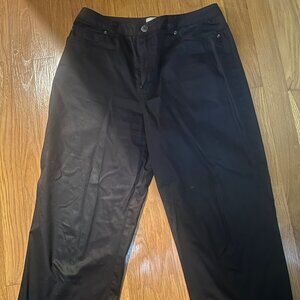 Kate Hill Casual Lite Weight Soft Black Pants sz 6